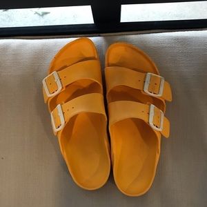 Yellow Birkenstock’s size 38